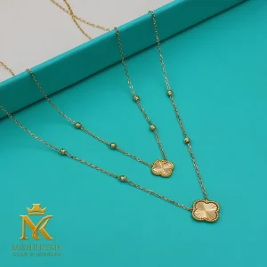 گردنبند ونکلیف طلا کد بی 1193