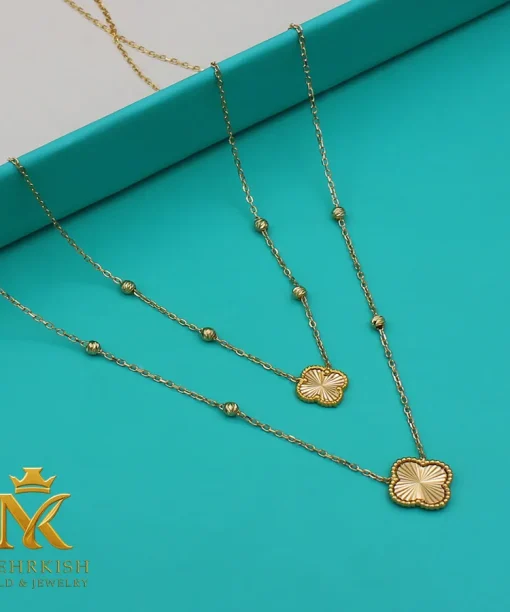 گردنبند ونکلیف طلا کد بی 1193
