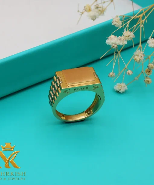 انگشتر مردانه طلا کد 7771