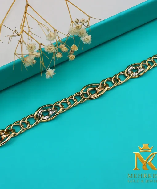 دستبند زنانه زنجیری طلا کد 7782