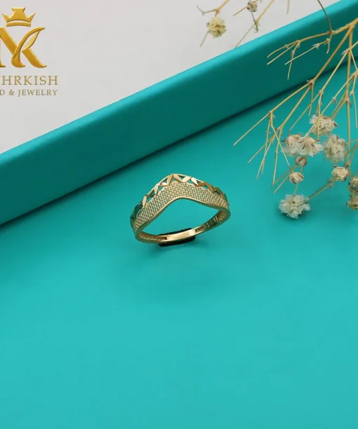 انگشتر زنانه 18 عیار طلا کد بی 1249