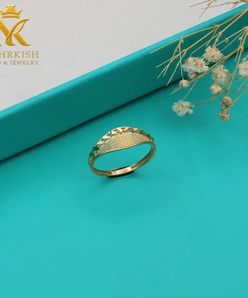 انگشتر زنانه 18 عیار طلا کد بی 1251
