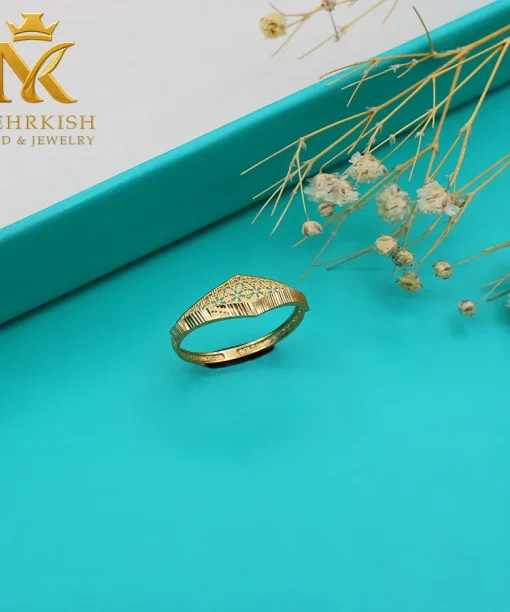 انگشتر زنانه طلا 18 عیار کد 7801