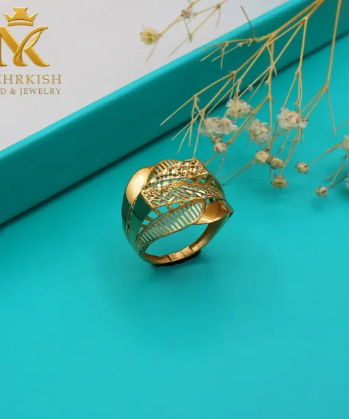 انگشتر زنانه طلا 18 عیار کد 7802