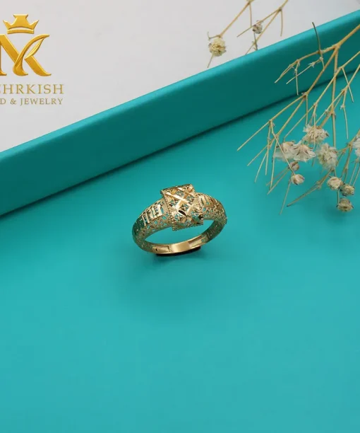 انگشتر زنانه طلا 18 عیار کد 7808
