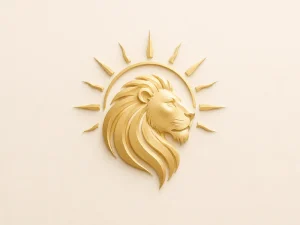 پلاک شیر و خورشید طلا