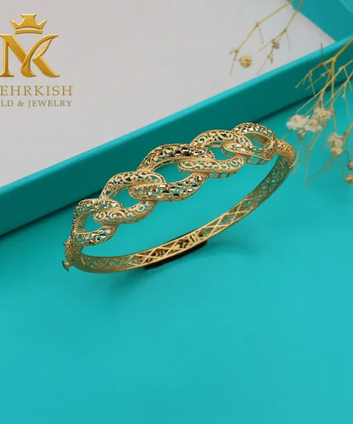 دستبند زنانه طلا کد 7886
