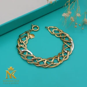 دستبند زنجیری زنانه طلا کد 7858