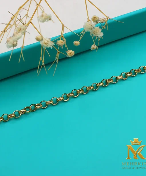 دستبند زنانه زنجیری طلا کد 7864