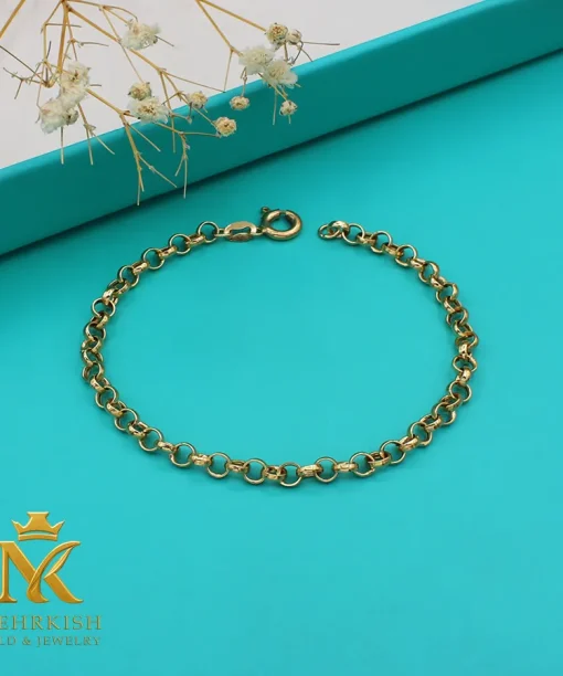 دستبند زنانه زنجیری طلا کد 7864