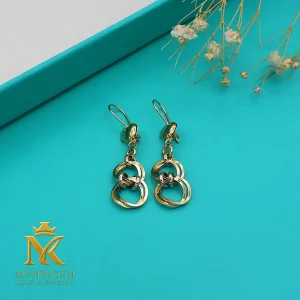 گوشواره زنانه طلا 18 عیار کد 7855