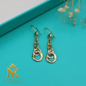 گوشواره زنانه طلا 18 عیار کد 7856